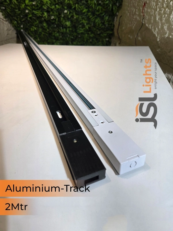 APRA 1Meter Aluminium White Ceiling Track Channel - 2M, White