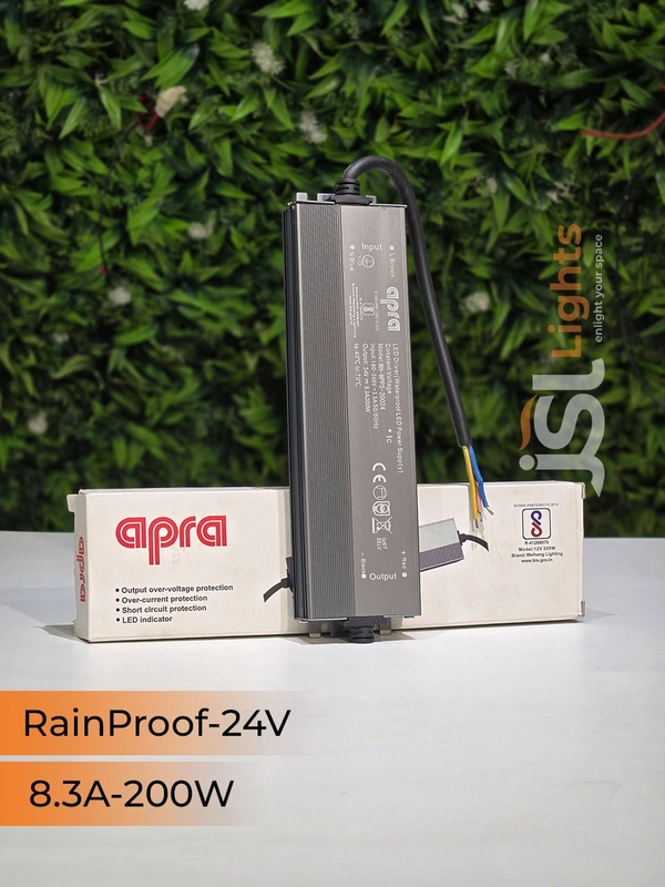 APRA Rain Proof 24V 200W SMPS Driver - 200W