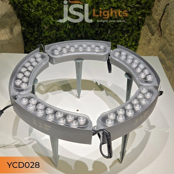 Apra YCD 028 Tree Hugging Garden Light – Decorative Outdoor LED for Trees | 12W x 5P = 60W | Warm White & RGB Colour Changing | IP66 Waterproof | 1-Year Replacement Warranty - Warm White