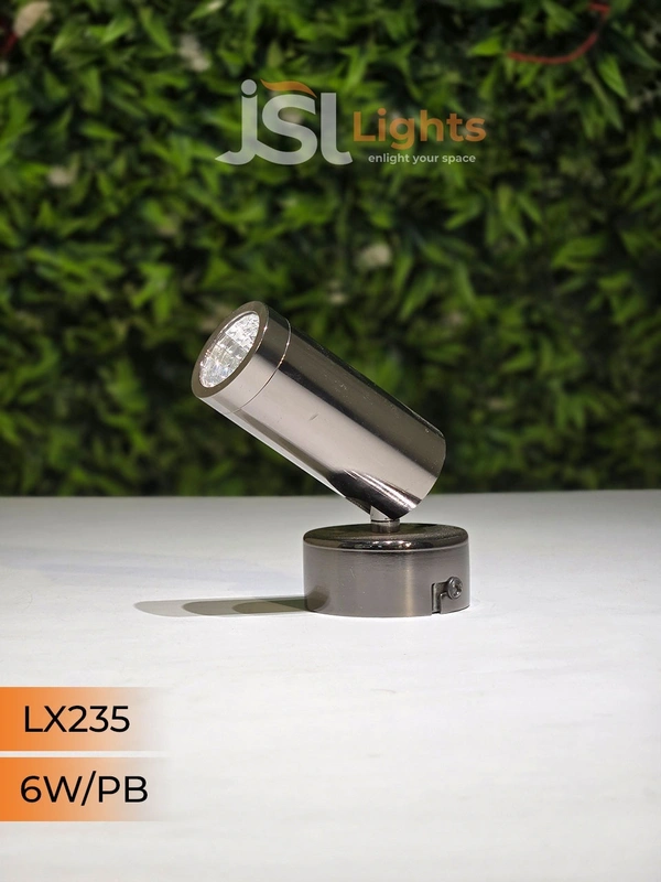 LX 235 Surface Wall Spot Focus Light – 3W / 6W / 10W | 3000K LED | Multiple Body Colours | Modern Picture Light - 6W, PB