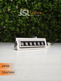 APRA 05 12W Linear Recessed COB Spotlight - 12W, 4000K, White