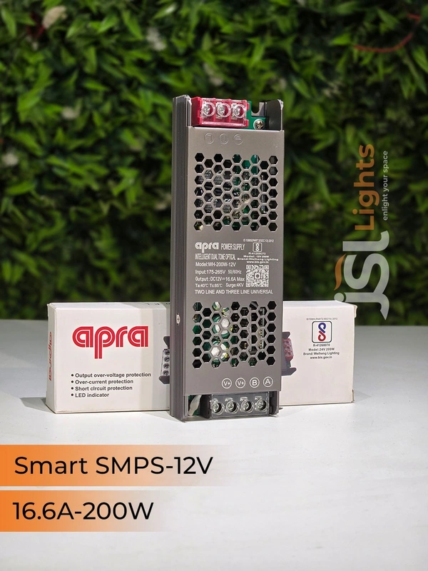 APRA 12V 200W Smart SMPS Driver With Remote & App Control - 12V