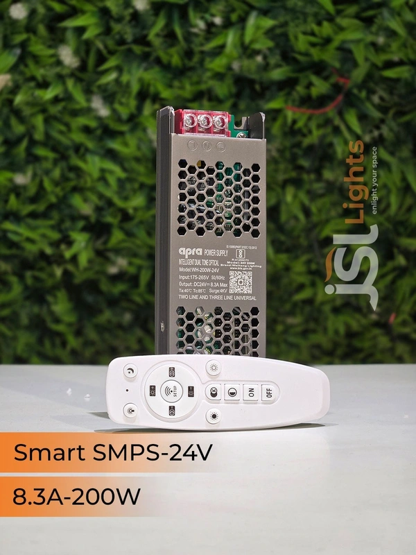 APRA 24V 200W Smart SMPS Driver With Remote & App Control - 24V