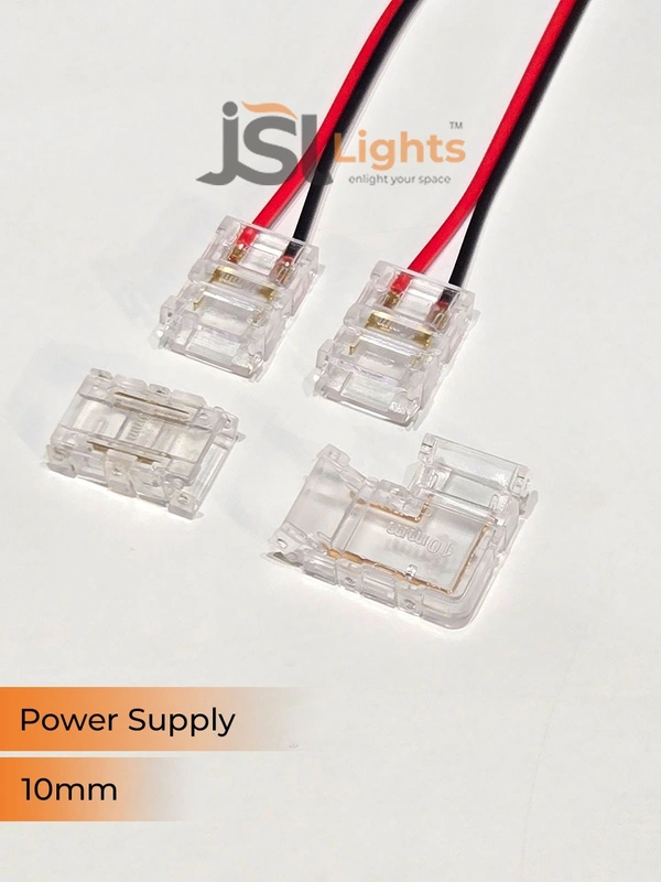 JSL APRA 10 mm Led Strip Jointer (20 Pcs Packing) - Wire With  Jointer