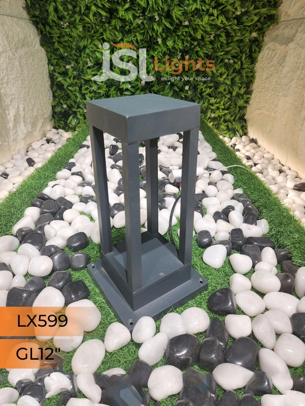 LX 599 12W 12 Inches Square Outdoor Gate Light - RD