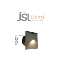 APRA D412- 3W SQ Led Stair Foot Light Grey Body - 1 pcs