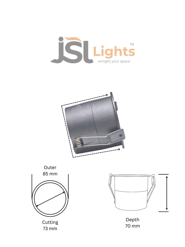 APRA AP821 DIM 12W Black Body Led Spotlight | Best COB Led Spotlight -