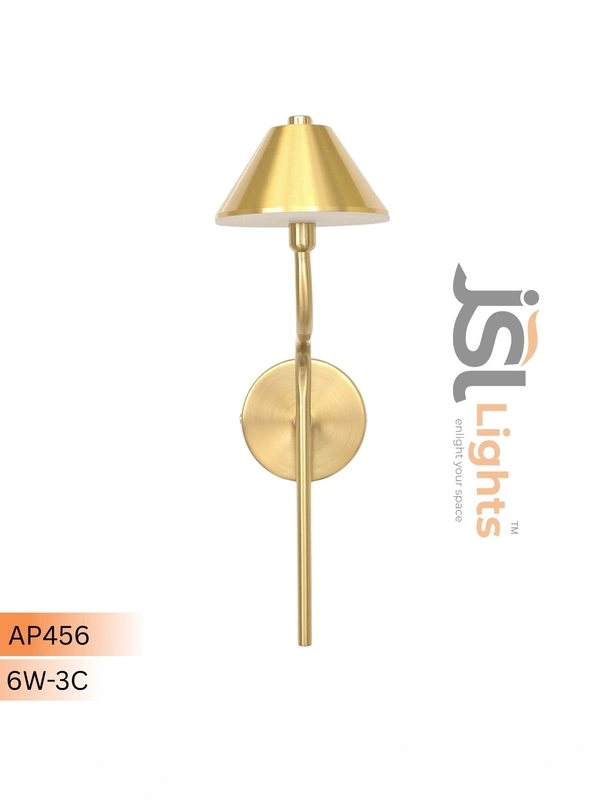 AP456 - 6W 3CCT Premium Wall Decorative Light – Indoor Gold Finish Spot Light - 1 pcs