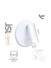 AP7079 - 12W White Wall Spotlight | New Premium Wall Focus light - 1 pcs