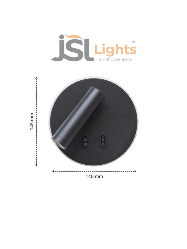 AP7079 - 12W Black Wall Spotlight | New Premium Wall Focus light - 1 pcs