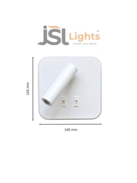 AP7079 - SQ12W White Wall Spotlight | New Premium Wall Focus light - 1 Pcs