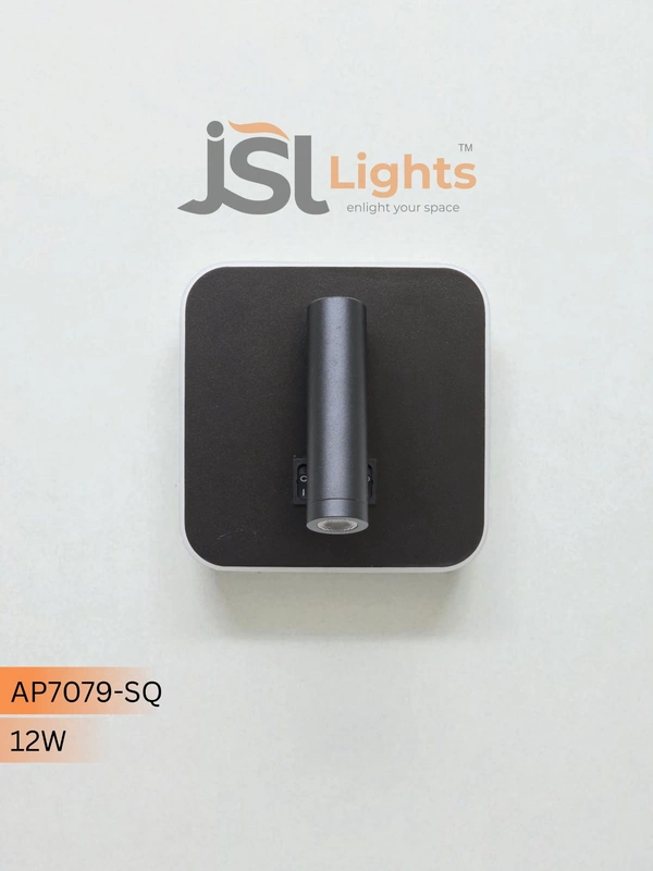 AP7079 - SQ12W Black Wall Spotlight | New Premium Wall Focus light - 1 pcs