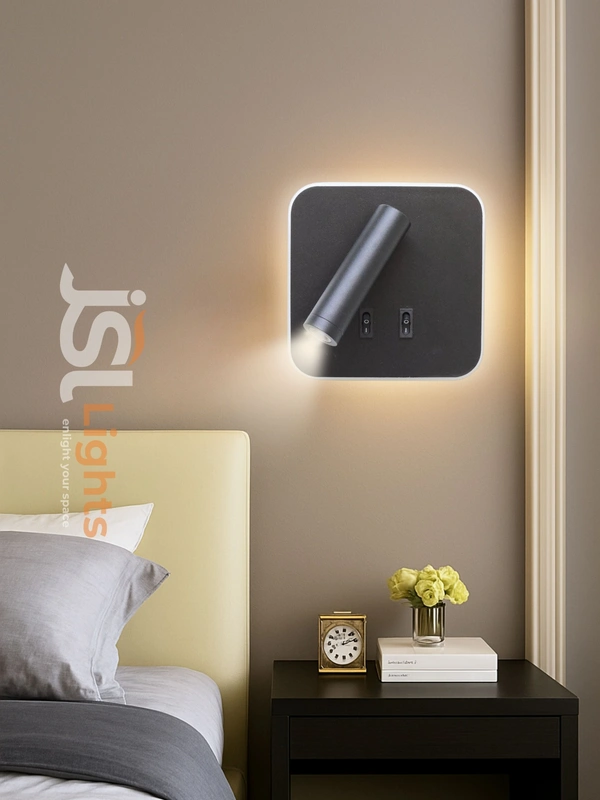 AP7079 - SQ12W Black Wall Spotlight | New Premium Wall Focus light - 1 pcs