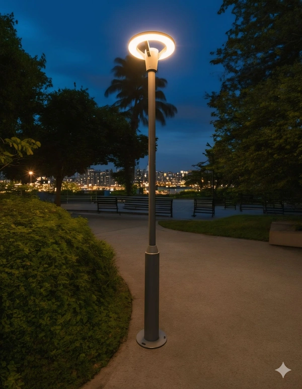 1050 Garden light pole 50w | Modern garden light pole design.Aluminium Body,10feet Pole Lights. - 1 pcs