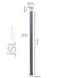 Oppo garden pole light | Modern oppo garden pole light design.Aluminium Body, 6 feet Pole Lights. - 1 pcs