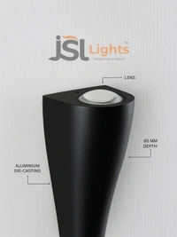 APRA Modern Double Head LED Wall Lamp - AP7026 ( 419 ) Waterproof Wall Light Modern Wall Light - 14W, 3000K, BLACK, 1 Pcs