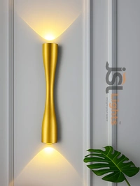 APRA Modern Double Head LED Wall Lamp - AP7026 ( 419 ) Waterproof Wall Light Modern Wall Light - 14W, 3000K, GOLDEN, 1 Pcs