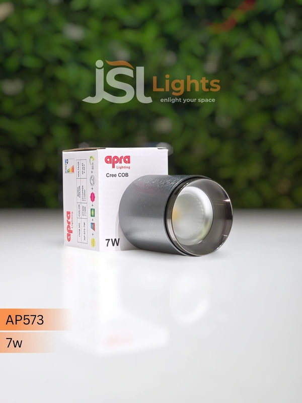 APRA AP573 - 7W Cylinder light Round Surface Diffuser Light | Morden Cylinder light - 7W, 4000K, GREY, 1 Pcs