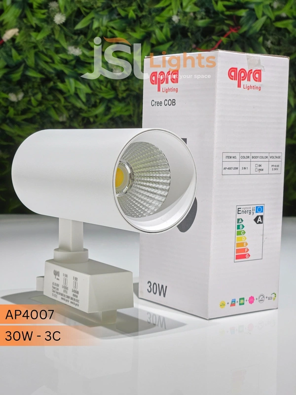 APRA AP4007 - 30w LED Colour Changing Track Light – Energy Efficient Track Lights for Modern Spaces” - 30W, 3CCT, PKW, 1 Pcs