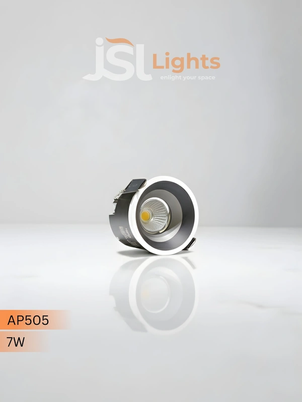 APRA AP505 - 7W Cob LED Downlight – High Brightness COB Spot Light | JSL Lights - 7W, 3000K, GREY, 1 Pcs