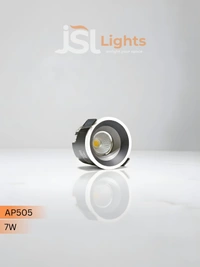 APRA AP-505 7W COB LED Recessed Downlight - Premium Black Ceiling Spotlight - Natural White Anti-Glare Concealed Light - 7W, 4000K