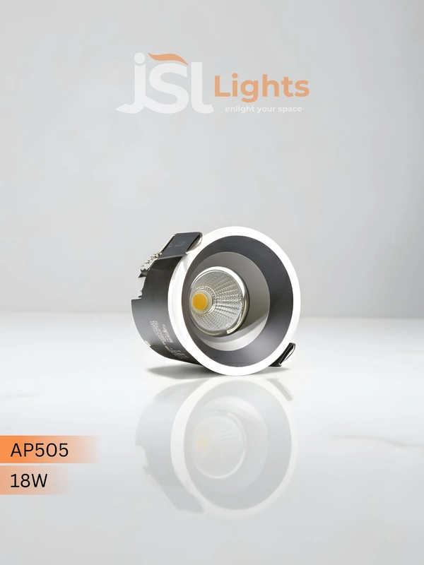 APRA AP505 - 18W Cob LED Downlight – High Brightness COB Spot Light | JSL Lights - 18W, 3000K, GREY, 1 Pcs
