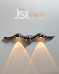 AP 1010 - 12W Eagle Wall Light – Indoor & Outdoor Decorative IP54 LED Wall Washer for Modern Lighting - 12W, WW, BLACK