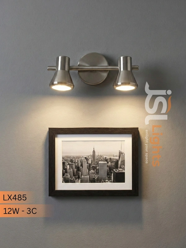 LX485 - 10W Golden Wall Focus Light - 10W, 3CCT, PB, 1 Pcs