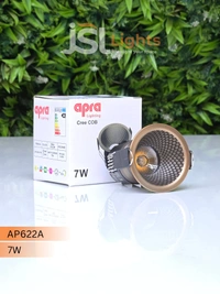 AP622A 7W Cree COB LED Recessed Downlight - Matt Copper Ceiling Spotlight |Natural White High Brightness COB Spot Light - 7W, 4K