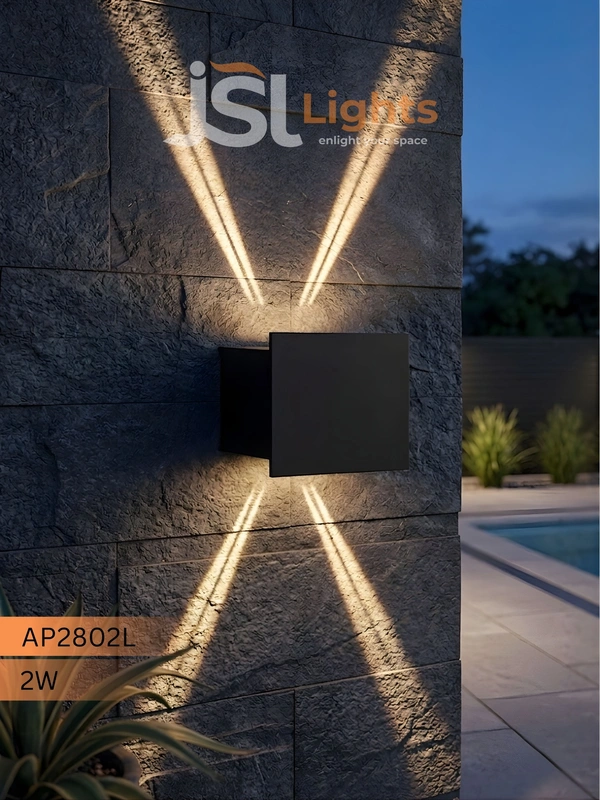 AP2802 LED Focus Wall WW 2W | Wall Outdoor light – JSL Lights