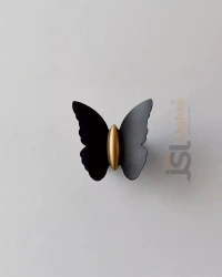 LX IL066 12W Black Butterfly Up Down Wall Light - 