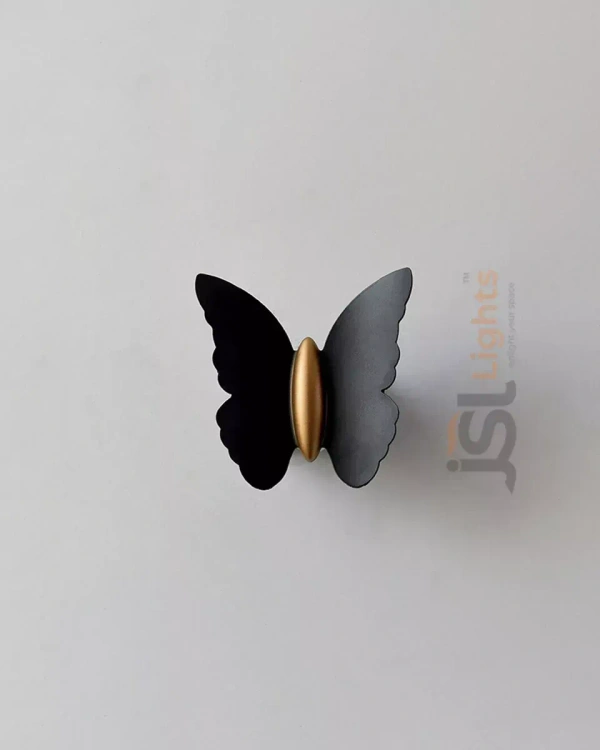 LX IL066 12W Black Butterfly Up Down Wall Light - 