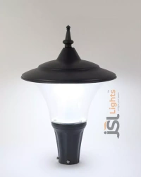 JSL 1406 20W 16" Round Pillar Post Gate Light - Gate Light 16"