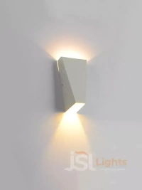 LX 152 6W White UP Down Outdoor Wall Light - White
