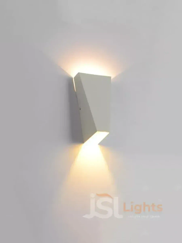 LX 152 6W White UP Down Outdoor Wall Light - White