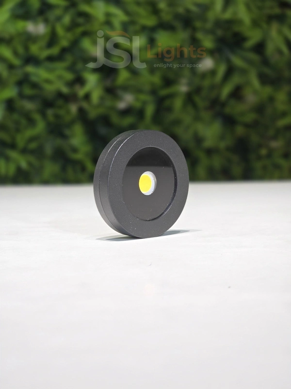 APRA 679 3W BK Striker Round Surface Light - 3W, WW, BK