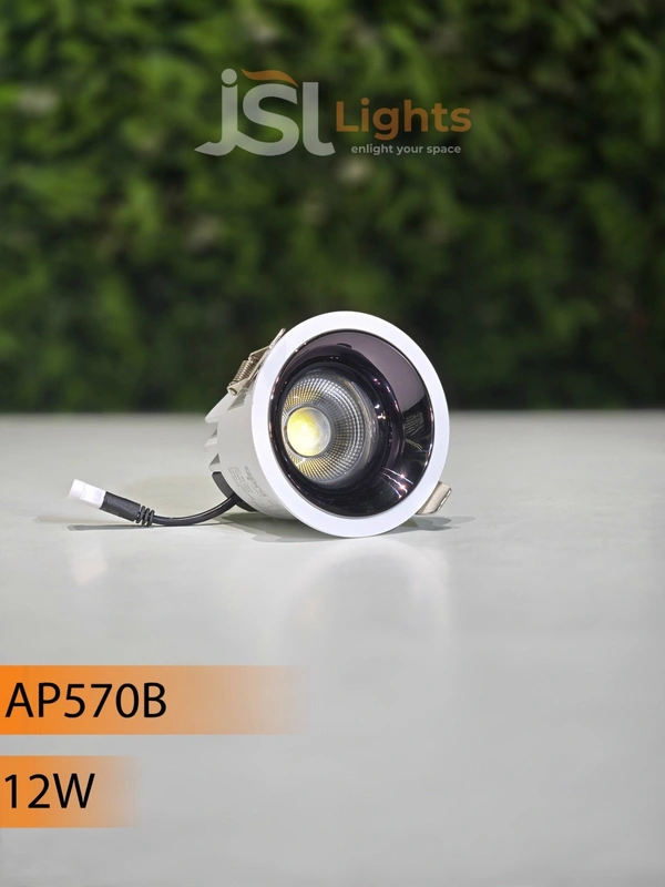 APRA 570 Wave 12W White GB Deep Recessed COB Downlight - 12W, 4000K, White GB