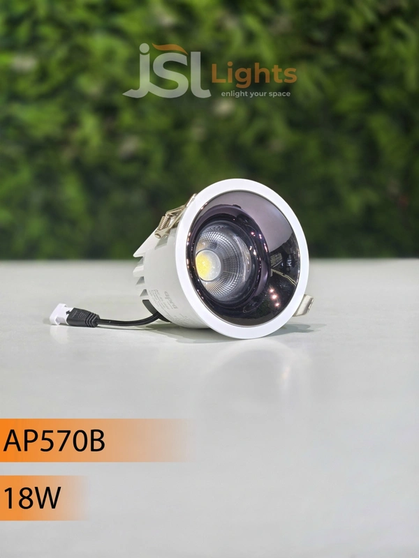 APRA 570 Wave 18W White GB Deep Recessed COB Downlight - 18W, 4000K, White GB
