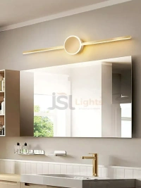 LX 177 (16+2W) Antique Brass Wall Mirror Light 3CCT - 16+2W, AB