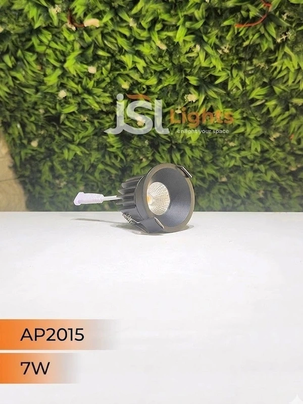 APRA AP 2015 7W Black Deep Recessed COB Downlight - 7W, 4000K, Black