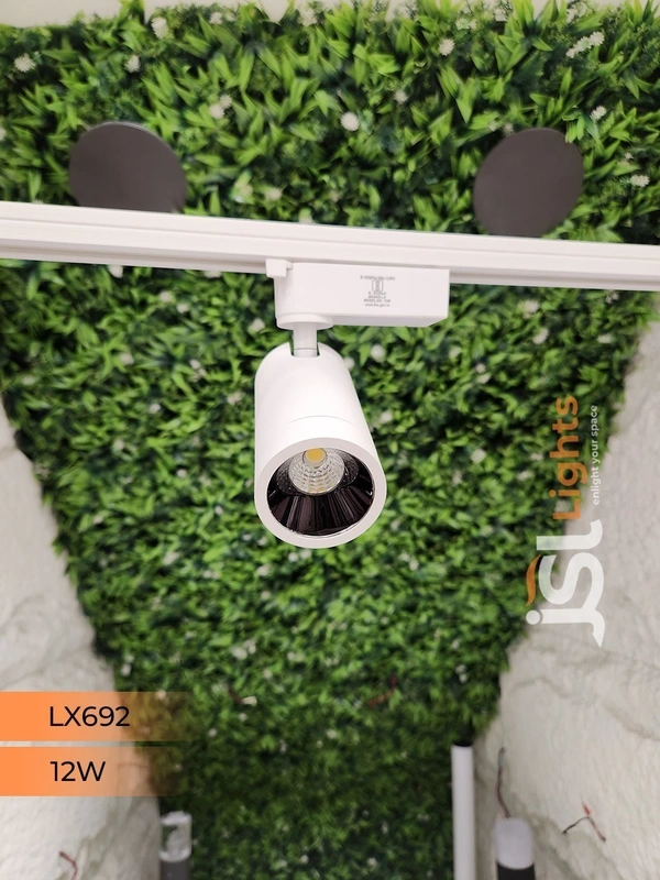 LX 692 12W LED Track Spotlight White Body - 12W, 3000K, White