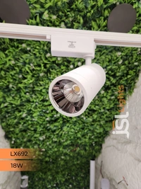 LX 692 18W LED Track Spotlight White Body - 18W, 4000K, White