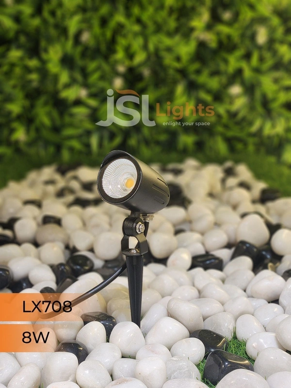 LX 708 8W LED Spike Garden Spot Light - 8W, WW