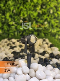 LX 808 3W LED Lens Spike Garden Light - 3W, WW