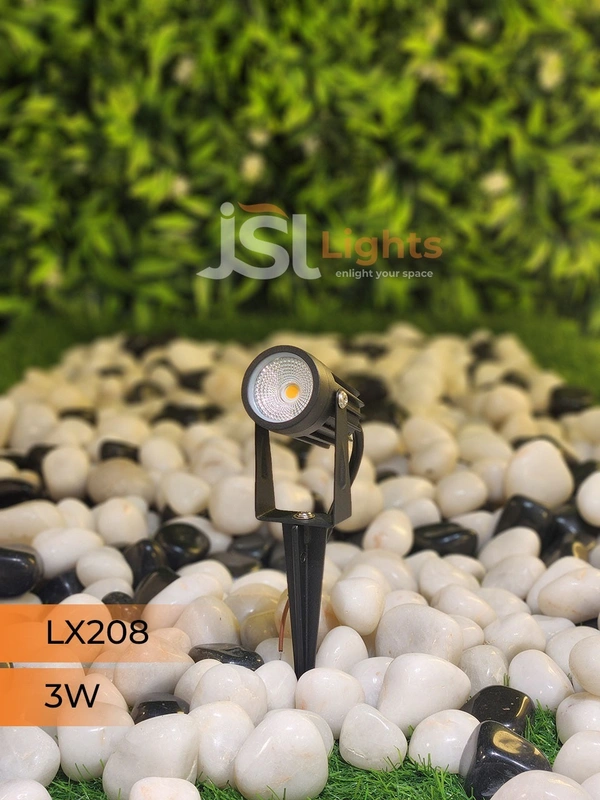 LX 208 3W LED Spike Garden Spot Light - 3W, WW