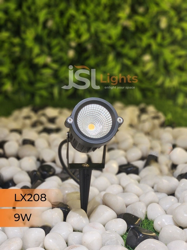 LX 208 9W LED Spike Garden Spot Light - 9W, WW