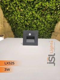 LX Smart 3W Motion Sensor LED Foot Light LX525 – IP65 Black Aluminium Automatic Night Light by JSL Lights - Black, 1Pcs