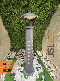 JSL 177 Aluminium Die-Cast Garden Bollard Light – 39 Inch, E27 Holder, Outdoor Pathway Lighting - Bollard 39Inch