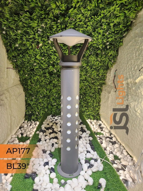 JSL 177 Aluminium Die-Cast Garden Bollard Light – 39 Inch, E27 Holder, Outdoor Pathway Lighting - Bollard 39Inch