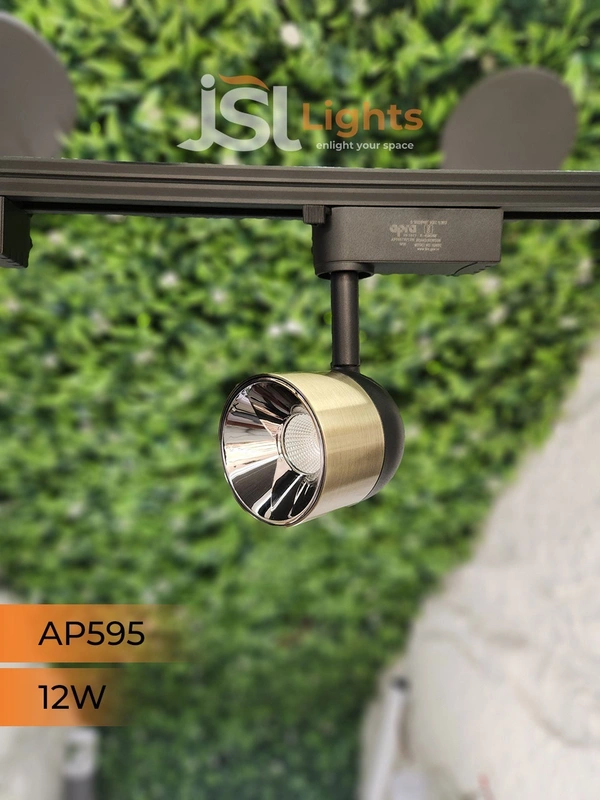 APRA AP595 12W LED Track 360° Focus Spotlight - 12W, 3000K, AB